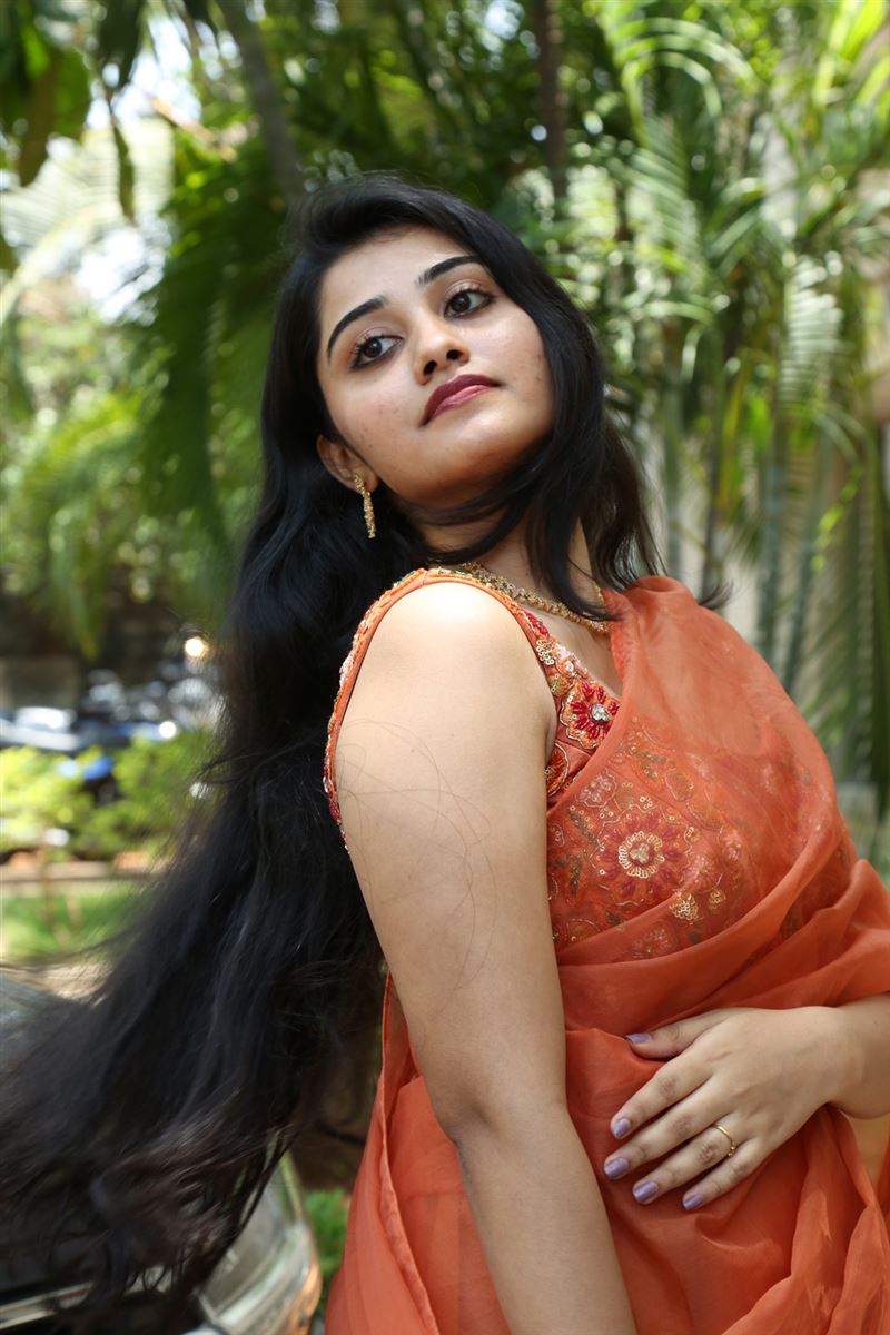 Telugu Actress Athira Raj Stills at Krishnamma Movie Press Meet